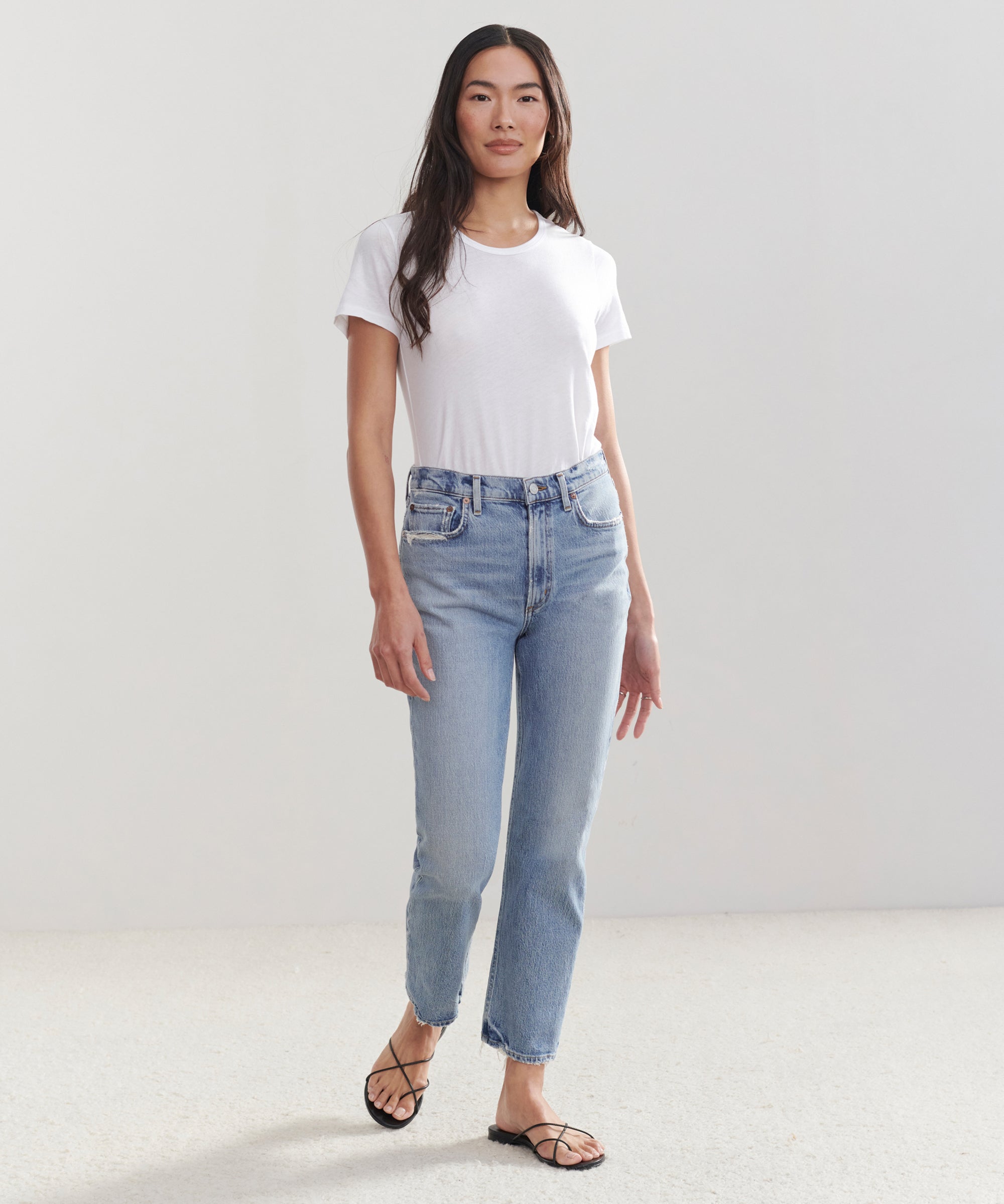 High Rise Stovepipe Jean