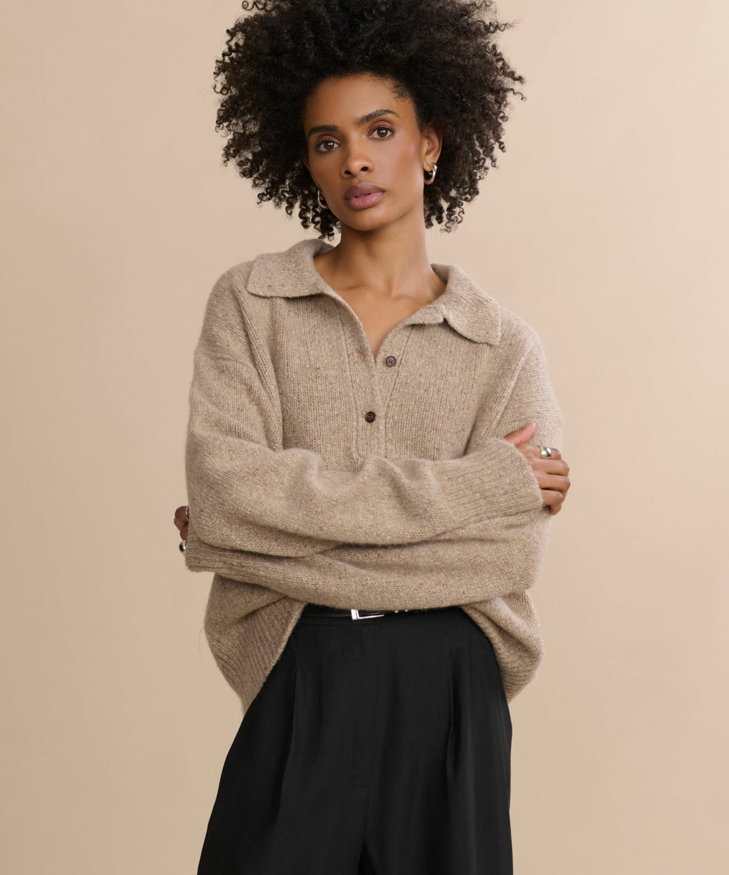 Cashmere Burke Polo