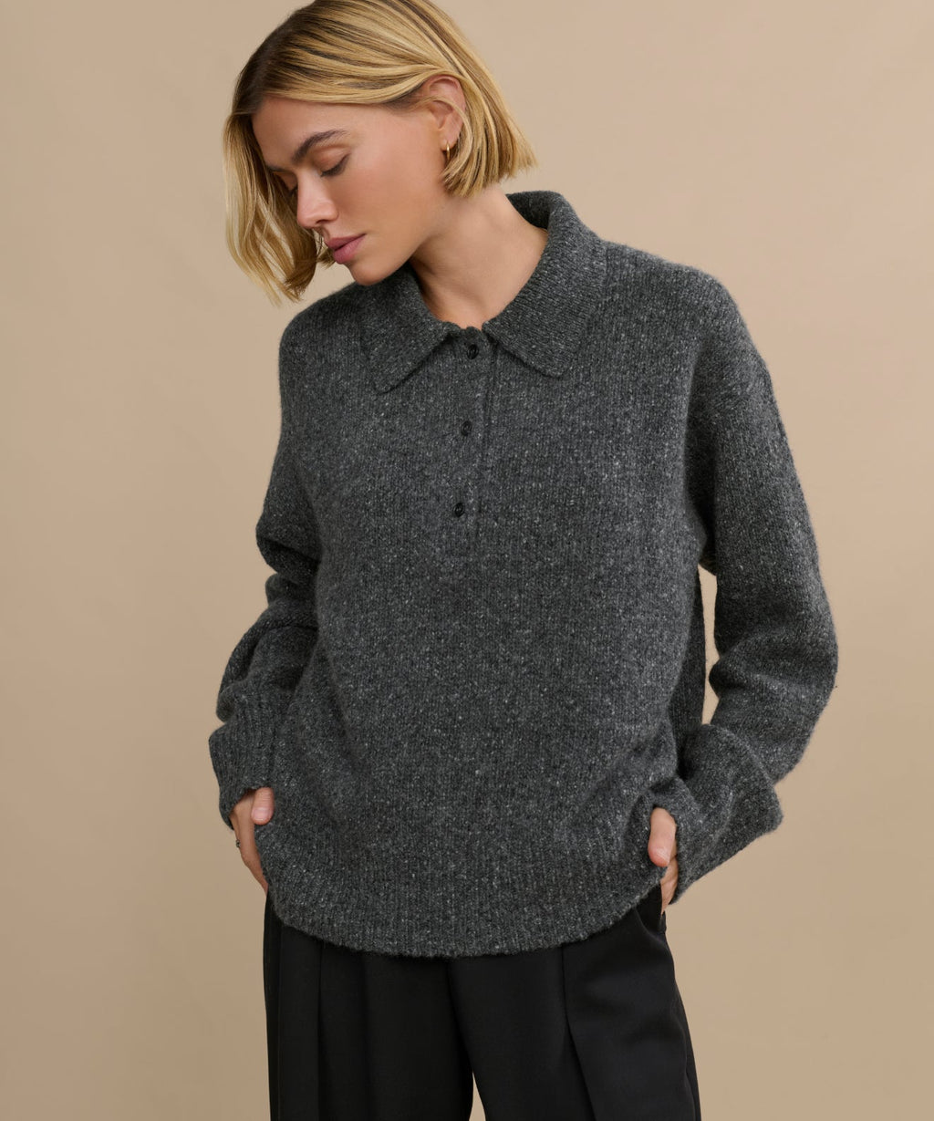 Cashmere Burke Polo