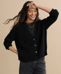 Cropped Cashmere Cocoon Cardigan