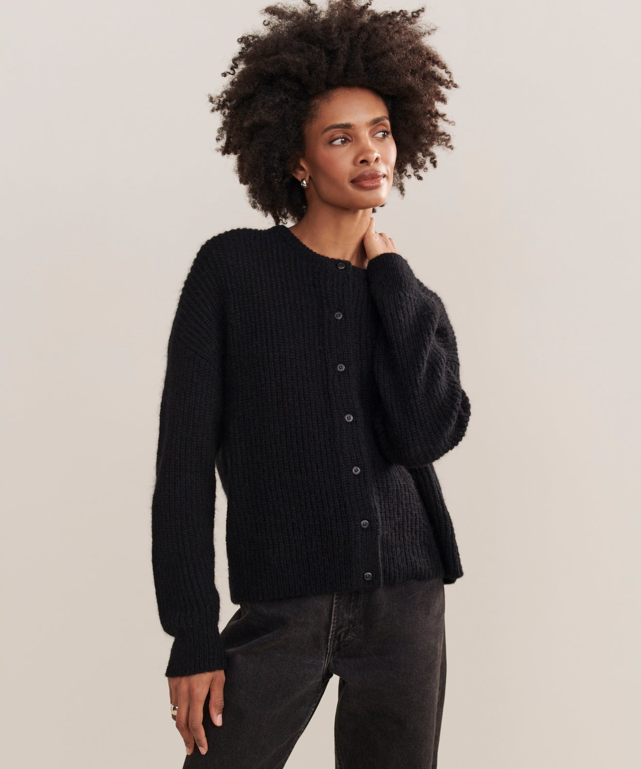 Hayes Crewneck Cardigan