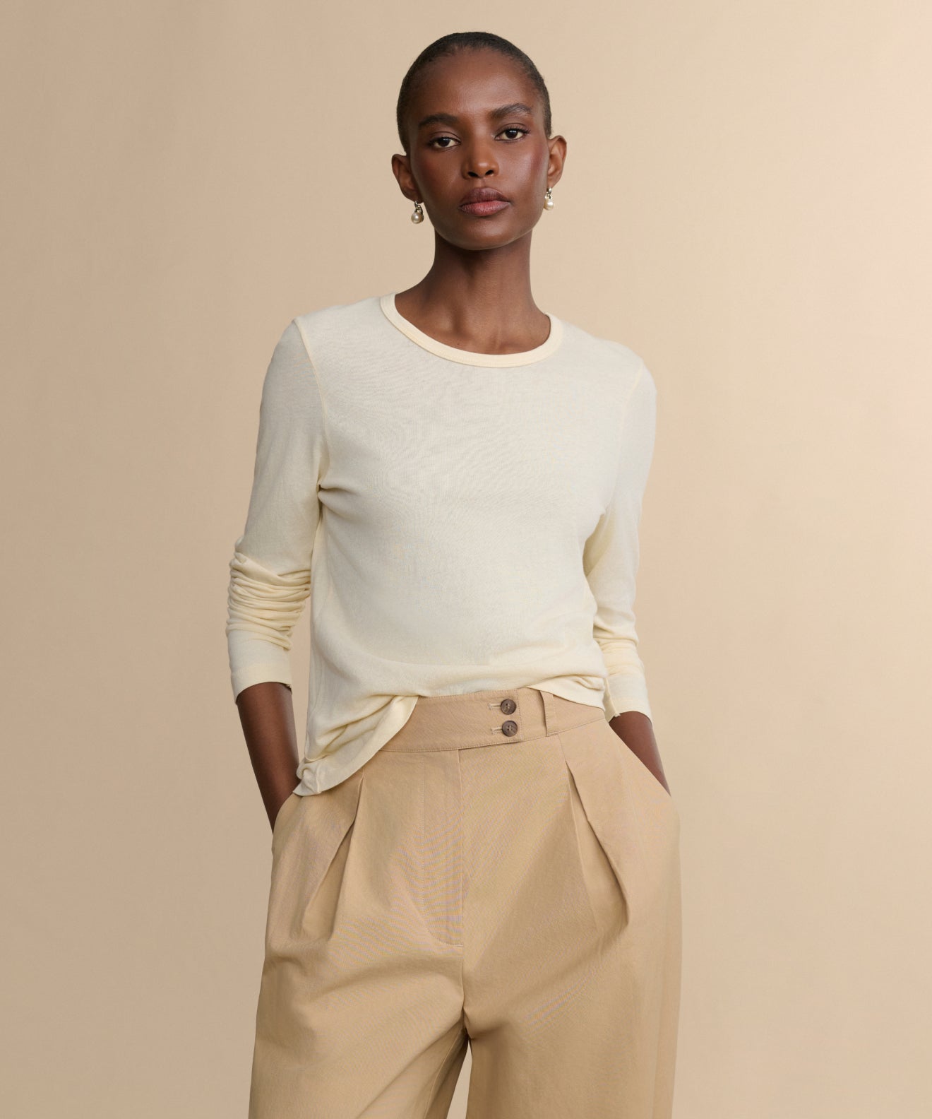 Long-Sleeve Slim Tee
